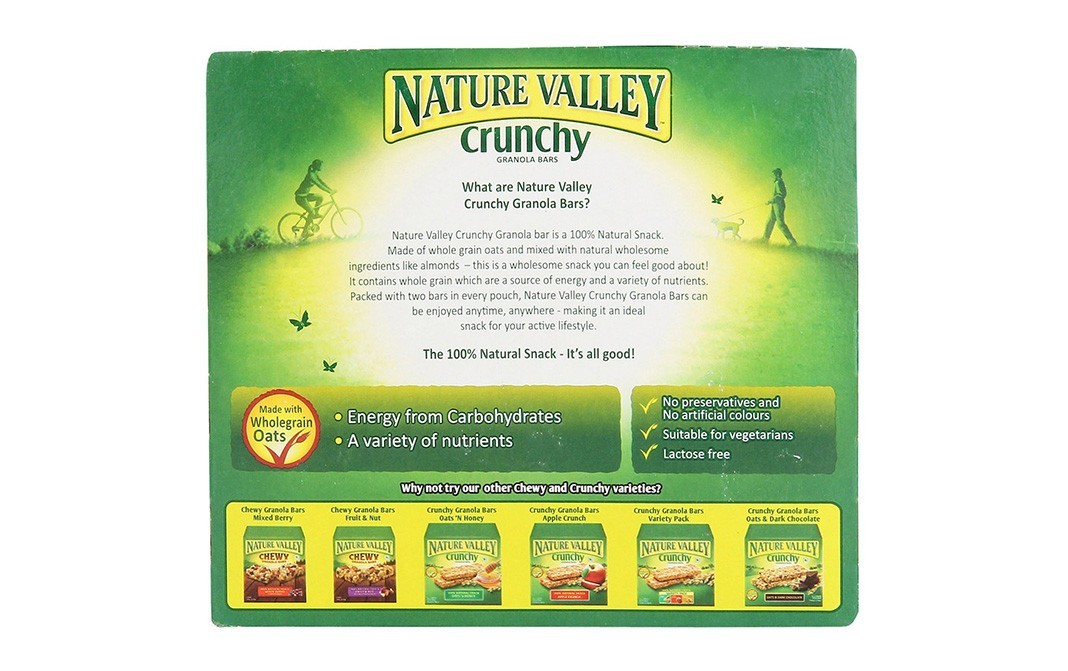 Nature Valley Crunchy Granola Bars, Roasted Almond   Box  252 grams